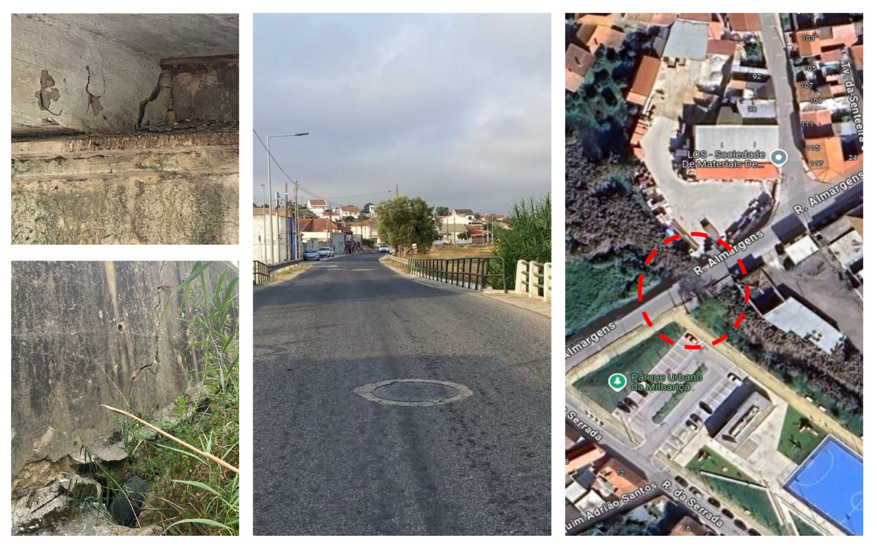 Última hora: trânsito interrompido a veículos pesados na Ponte da Milhariça em Aveiras de Cima