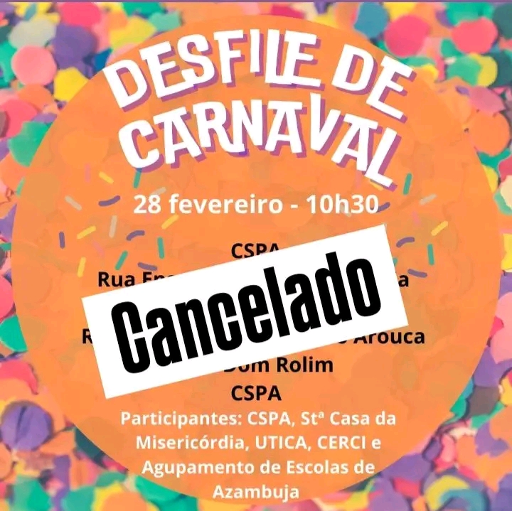 Chuva cancela Desfiles de Carnaval